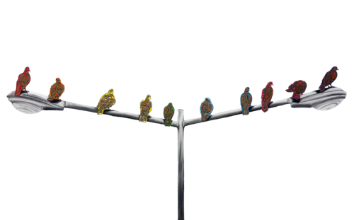 Golden Peace Doves von Felix Endriss, Malerei kaufen auf Singulart