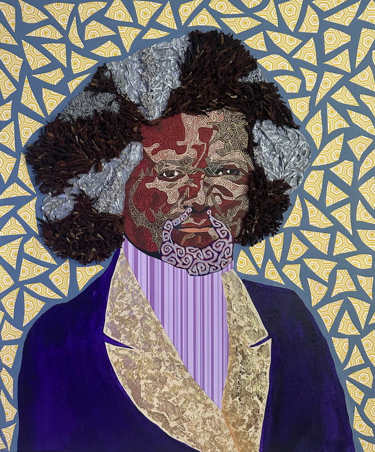 Fredrick Douglass, Freeman of Freedom  Ashley Joi Dipinto originale in vendita