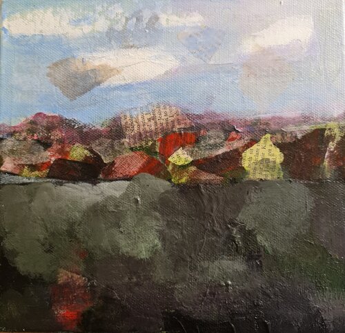 Weathered Stories, Whispers Beneath the Ridge di Shan Faz, Pittura in vendita su Singulart