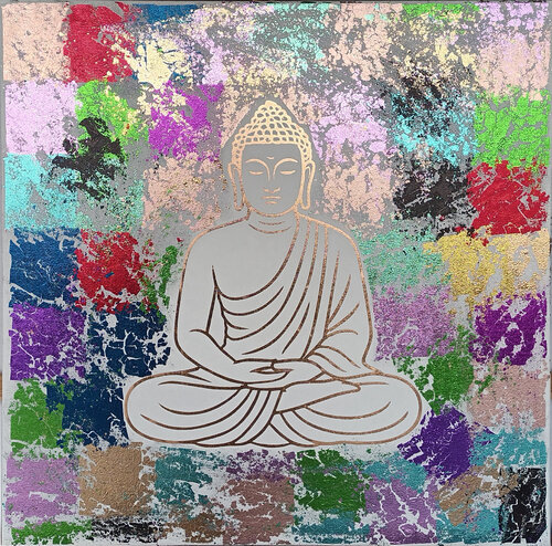 BUDDHA III by JOACHIM ARNO ZIEGENRÜCKER (JOARNO), 油畫 for Sale on Singulart