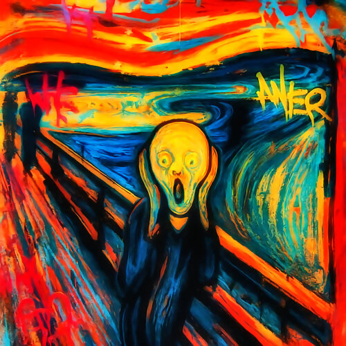 EDVARD MUNCH · DER SCHREI par JOACHIM ARNO ZIEGENRÜCKER (JOARNO), Édition en vente sur Singulart