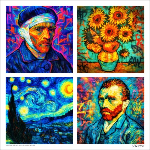 VINCENT VAN GOGH - NEU INTERPRETIERT par JOACHIM ARNO ZIEGENRÜCKER (JOARNO), Édition en vente sur Singulart