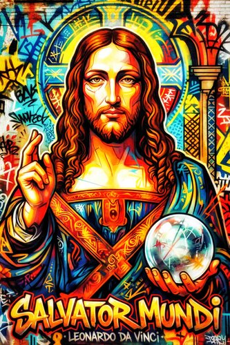 SALVATOR MUNDI (II) nach Leonardo da Vinci by JOACHIM ARNO ZIEGENRÜCKER (JOARNO), Digital for Sale on Singulart