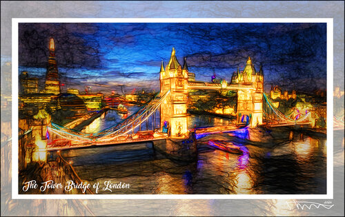THE TOWER BRIDGE OF LONDON by JOACHIM ARNO ZIEGENRÜCKER (JOARNO), Print for Sale on Singulart
