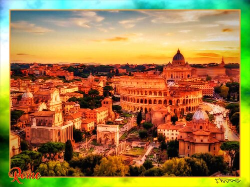 ROME di JOACHIM ARNO ZIEGENRÜCKER (JOARNO), Stampa in vendita su Singulart