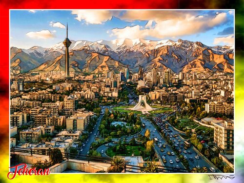 TEHERAN von JOACHIM ARNO ZIEGENRÜCKER (JOARNO), Druck kaufen auf Singulart