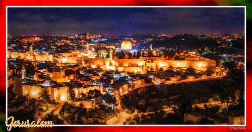JERUSALEM van JOACHIM ARNO ZIEGENRÜCKER (JOARNO), Afdruk te koop op Singulart