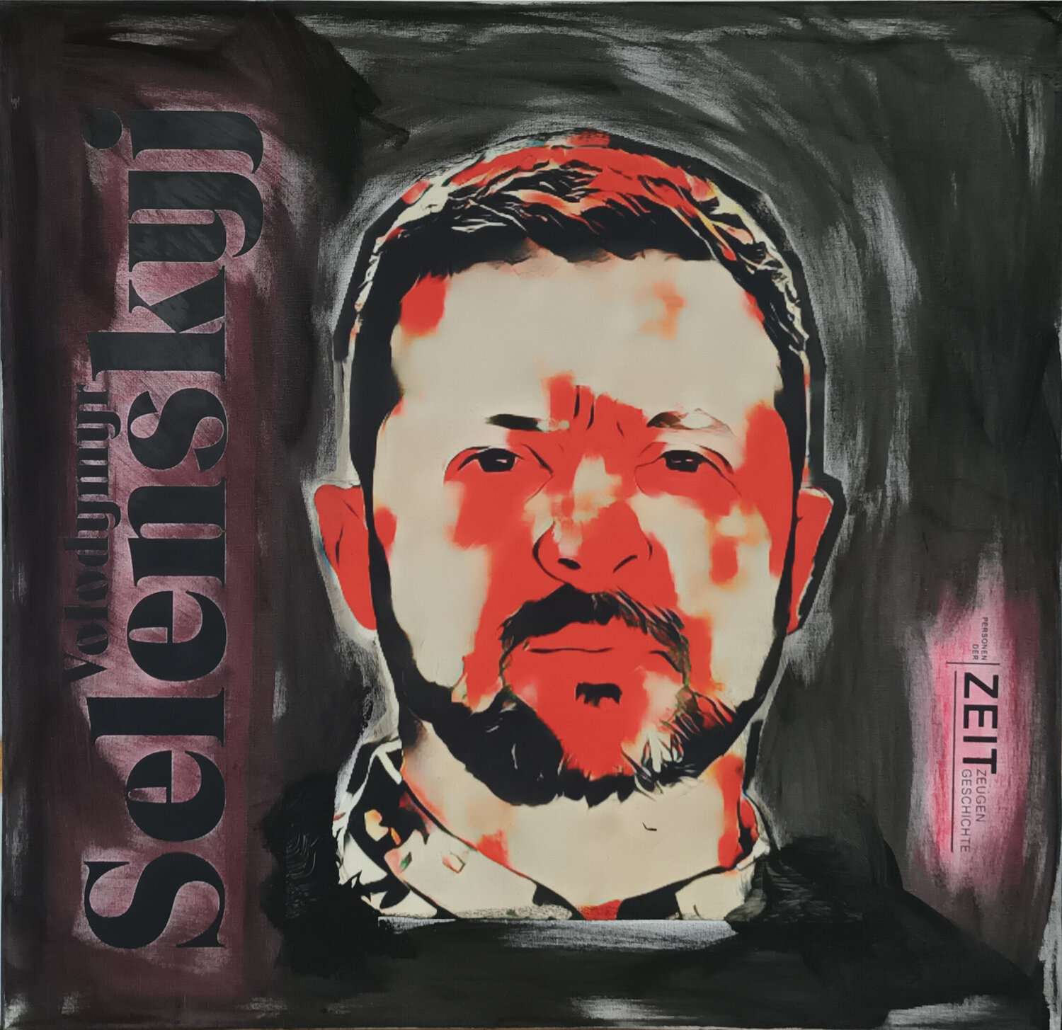 SELENSKYJ JOACHIM ARNO ZIEGENRÜCKER (JOARNO) Originalgemälde zu verkaufen