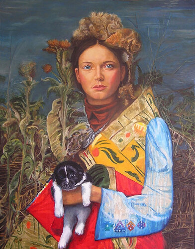 Rita Amy and Dinkydoo! di David Kingham, Pittura in vendita su Singulart