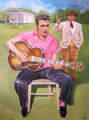 Elvis and Col. Tom von David Kingham, Malerei kaufen auf Singulart