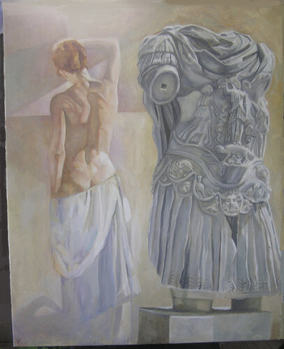 Hadrian's Girl - version 2 von David Kingham, Malerei kaufen auf Singulart