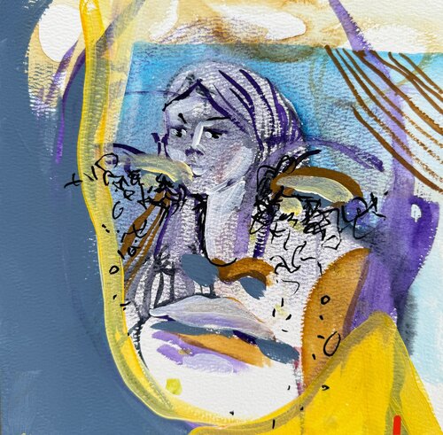 Overthinker by Andreea Bianca Velcsov, Work on Paper for Sale on Singulart