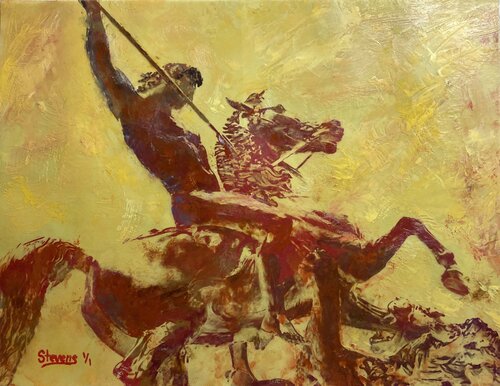 The Warrior di Dennis Stevens, Altri media in vendita su Singulart