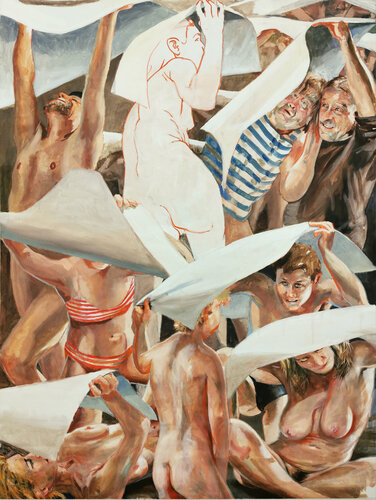 Shelter (covidfantasies ) van Sigurd Wendland, Schilderij te koop op Singulart