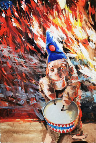 Little Drummerboy van Sigurd Wendland, Schilderij te koop op Singulart