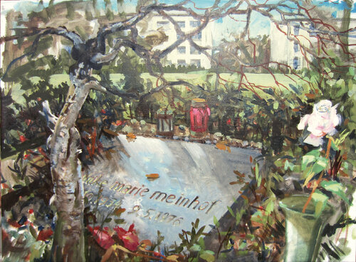 Ulrikeb Meinhof Grab di Sigurd Wendland, Pittura in vendita su Singulart