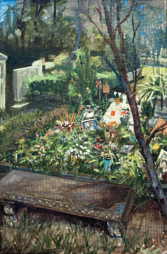 Rio Reiser Grab di Sigurd Wendland, Pittura in vendita su Singulart