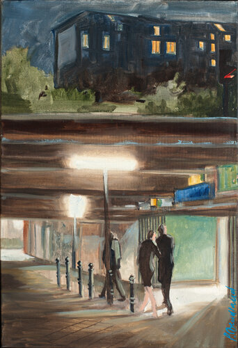 S-Bahnhof Yorckstraße by Sigurd Wendland, Painting for Sale on Singulart