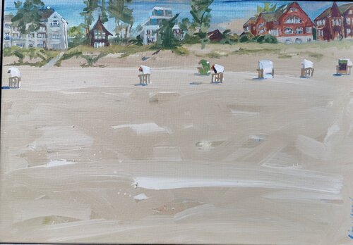 Bansin Skyline di Sigurd Wendland, Pittura in vendita su Singulart