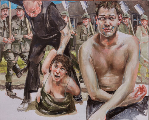 Der Sommer 65 ( Portrait des jungen Andreas Bader) von Sigurd Wendland, Malerei kaufen auf Singulart