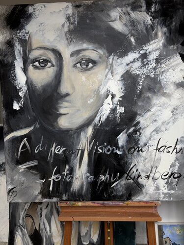 Lady in black di Gabriele Prentl, Pittura in vendita su Singulart