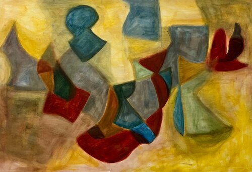 Fragments in Transit di Alid Gerboles, Pittura in vendita su Singulart