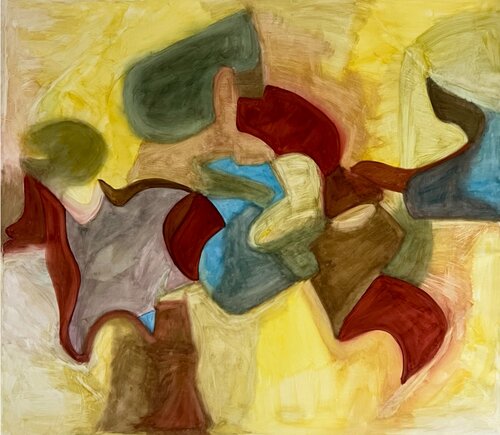 Dance of Fragments di Alid Gerboles, Pittura in vendita su Singulart