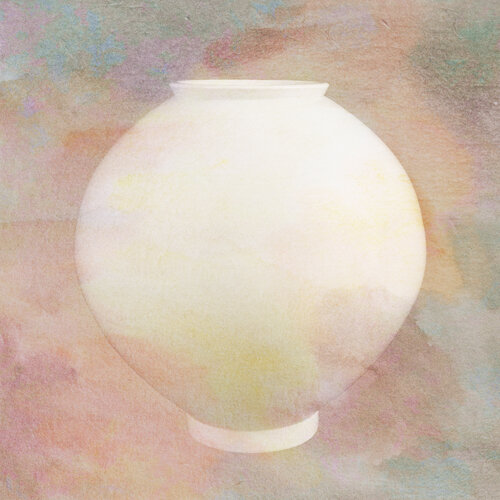 Moon Jar #2501b di grymC, Pittura in vendita su Singulart