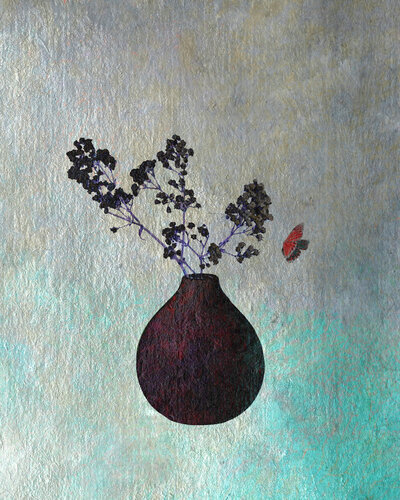 Flower, Butterfly #1 by grymC, 絵画 for Sale on Singulart