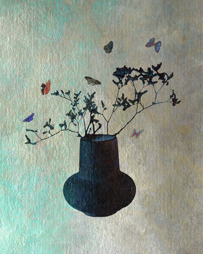 Flower, Butterfly #3 van grymC, Schilderij te koop op Singulart