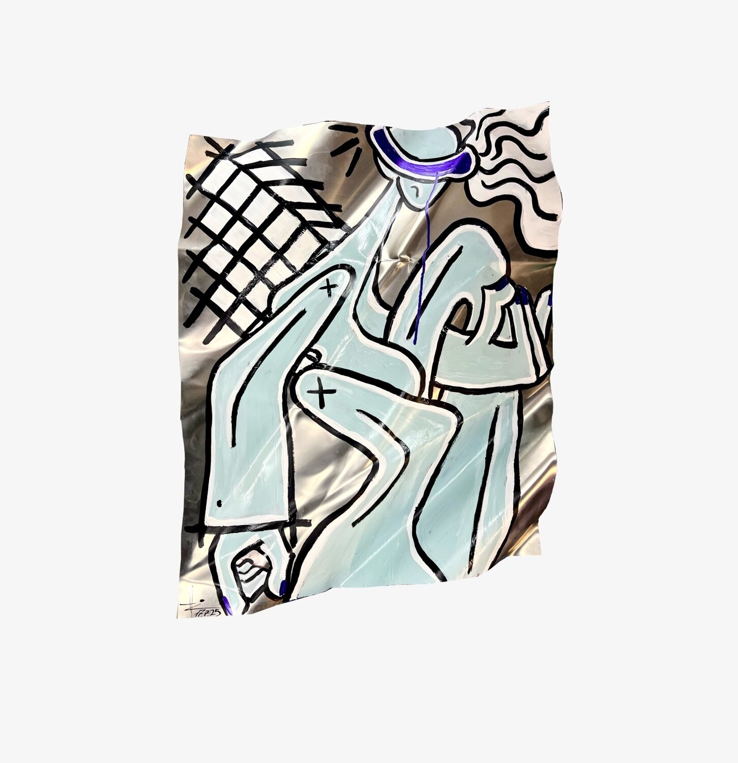 "MESSIANIC PROMISE" FORMED ALUMINIUM ÇAN OZAN ÇAGLI Originalgemälde zu verkaufen