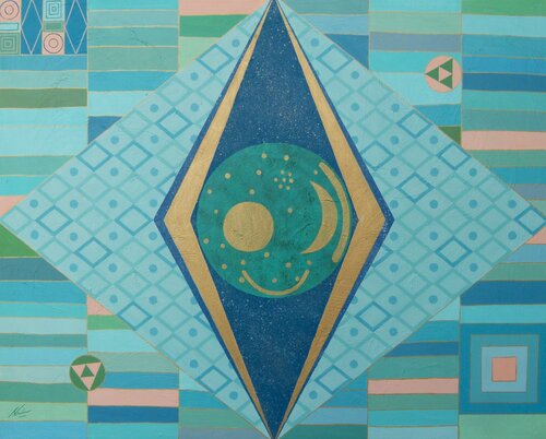 Disco Celeste de María Martínez Araujo, Pintura a la venta en Singulart