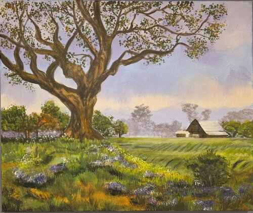 Schattiges Plätzchen van Lydia Baunach, Schilderij te koop op Singulart