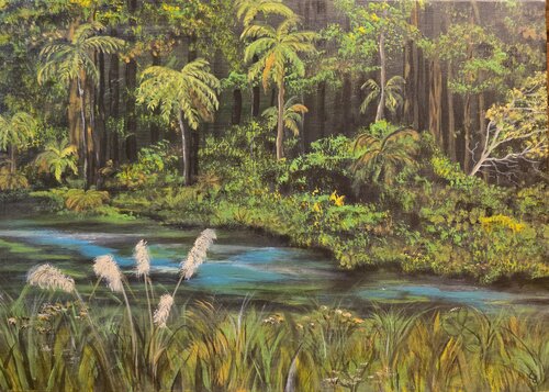 Dschungelfieber van Lydia Baunach, Schilderij te koop op Singulart