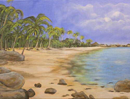 Trauminsel van Lydia Baunach, Schilderij te koop op Singulart