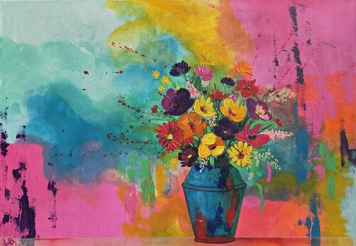 Farbenpracht van Lydia Baunach, Schilderij te koop op Singulart