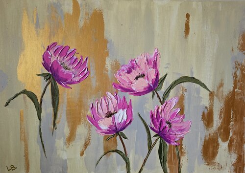 Herzensblüte van Lydia Baunach, Schilderij te koop op Singulart