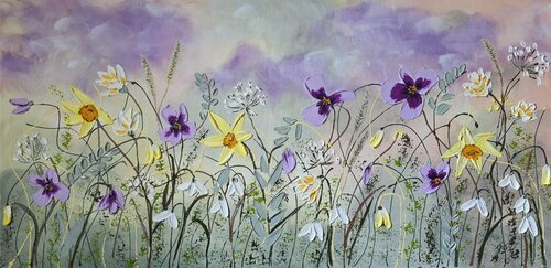 Ein Hauch von Frühling di Lydia Baunach, Pittura in vendita su Singulart