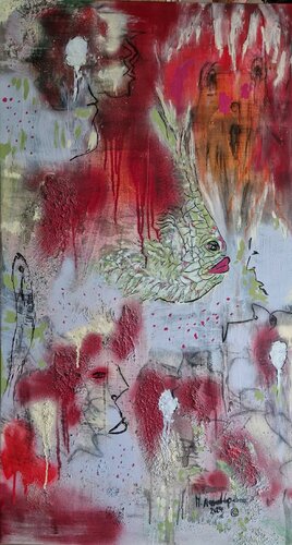 "The theme" di Maria Dorothea Narmont-Laplace, Pittura in vendita su Singulart