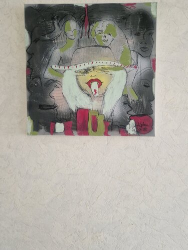 "cheeky presence" van Maria Dorothea Narmont-Laplace, Schilderij te koop op Singulart