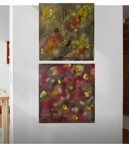 "Effects" Diptych (2 works) di Maria Dorothea Narmont-Laplace, Pittura in vendita su Singulart