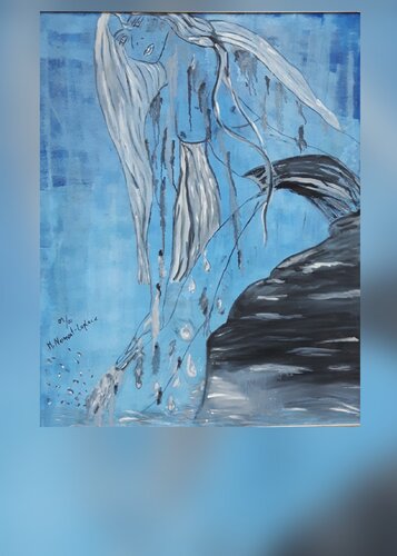 "water woman" de Maria Dorothea Narmont-Laplace, Pintura a la venta en Singulart