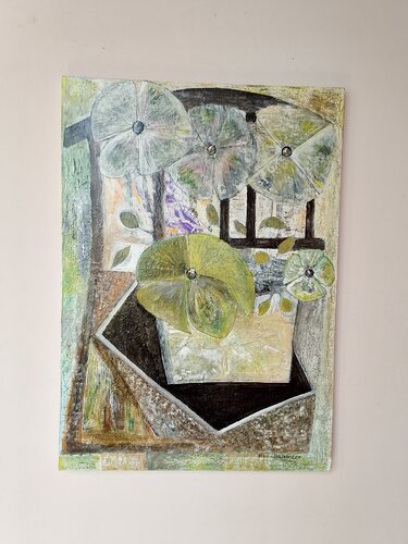 Wild pansy par Maia Bilikhodze, Peinture en vente sur Singulart