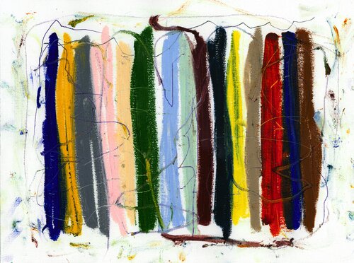 Shoreline Stripes par Marcus Bacher, Peinture en vente sur Singulart