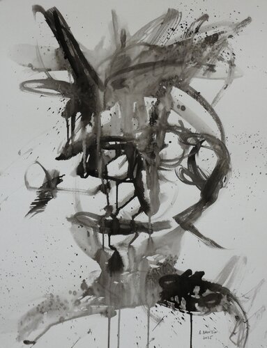 Visages d'ombre I di Arnaud Broutin, Opera su carta in vendita su Singulart