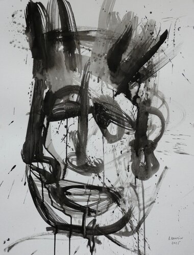 Visages d'ombre IV di Arnaud Broutin, Opera su carta in vendita su Singulart