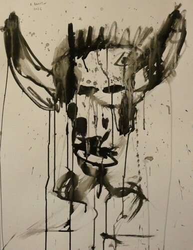 TORO V de Arnaud Broutin, Obra en papel a la venta en Singulart