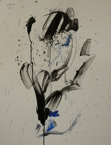 Rythme outremer IV by Arnaud Broutin, Work on Paper for Sale on Singulart