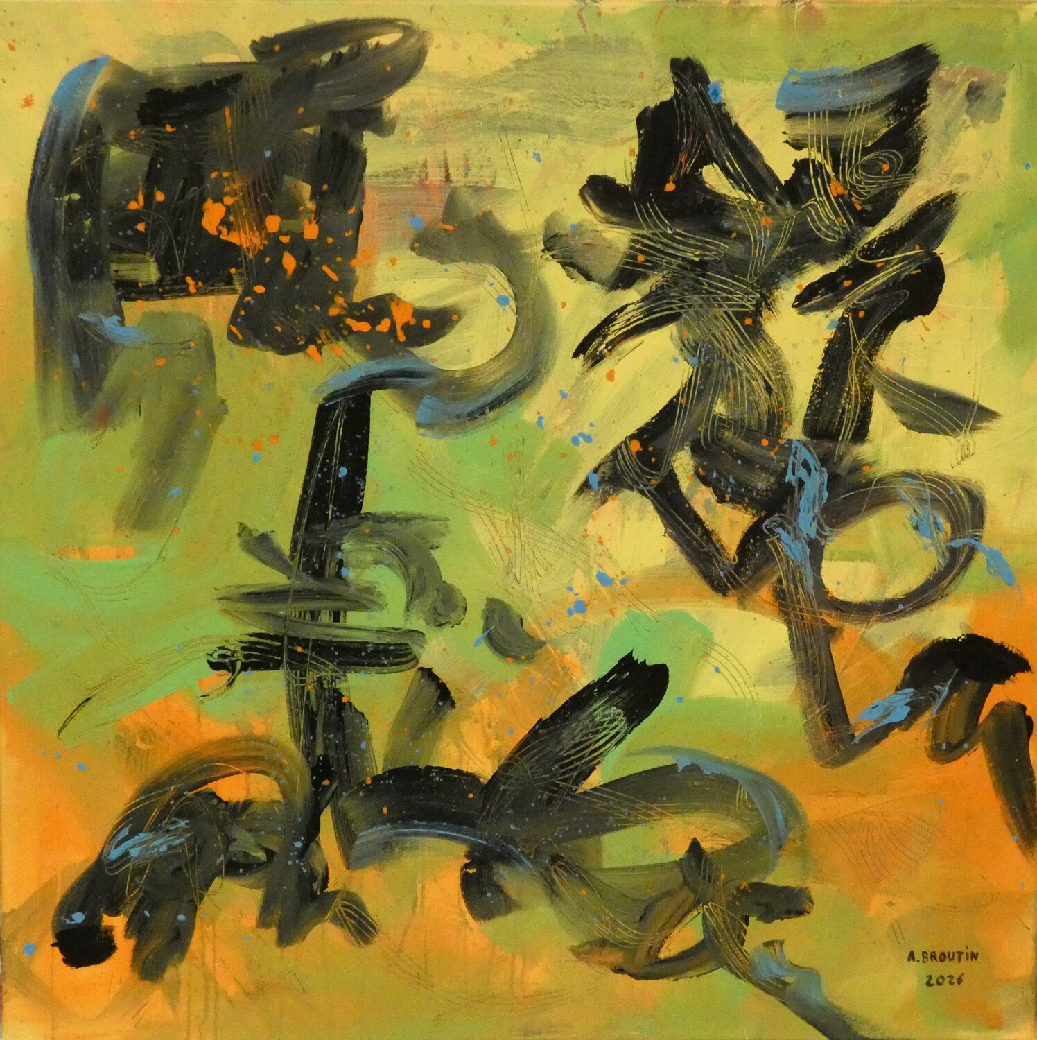 AB 69 Arnaud Broutin Original painting for sale