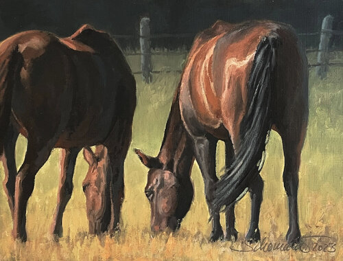 Hannoveraner auf der Weide de Philipp Schomaker, Pintura a la venta en Singulart